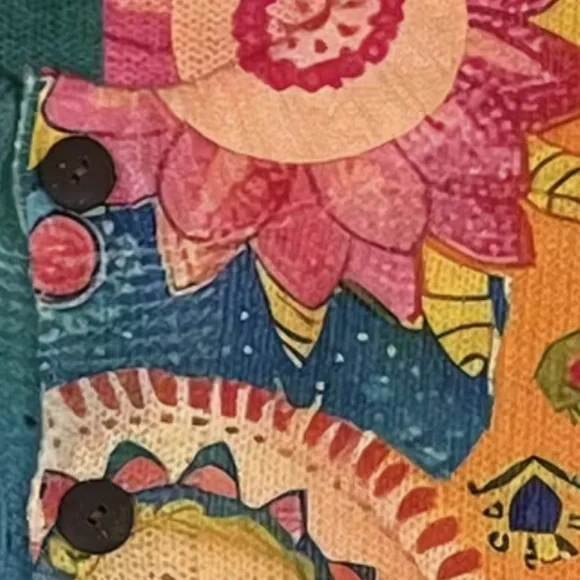 Colorful Floral Women's Sweater - Picture 13 of 13